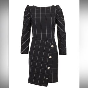 Shoshanna Windowpane Upton Dress